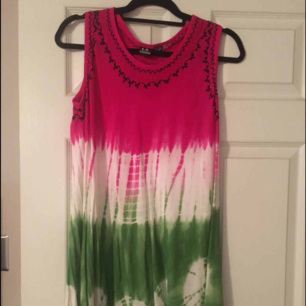 Tie Dye Beach Dress
